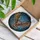 Great Horned Owl Flight Nocturnal Sky - Home Decor Gift for Wildlife Lover Stained Glass Suncatcher - 3