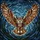 Great Horned Owl Flight Nocturnal Sky - Home Decor Gift for Wildlife Lover Stained Glass Suncatcher - 5