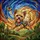 Yorkshire Terrier Dog Leaping Outdoor Scene - Dog Lover Home Decor Gift Stained Glass Suncatcher - 5