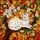 Fluffy White Cat Golden Eyes Autumn Leaves Flowers Berries Branch - Home Decor for Cat Lovers Stained Glass Suncatcher - 5
