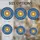 Sun Moon Cosmic Galaxy Sky Golden Stars Starbursts Floral Patterns - Celestial Home Decor Gift Stained Glass Suncatcher - 4