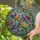Six Birds Tree Branch Green Leaves Red Berries Stained Glass - Home Decor Gift for Bird Lover Stained Glass Suncatcher - 2