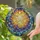 Tiffany Stained Glass Golden Butterfly Crescent Moon Sunburst - Home Decor Gift Stained Glass Suncatcher - 2