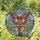 Majestic Butterfly Tree Crown Glass Leaves Celestial Sky Mosaic - Home Decor Gift Stained Glass Suncatcher - 1
