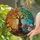 Twisting Tree of Life Flowers Leaves Organic Geometric Mosaic - Home Decor Gift Stained Glass Suncatcher - 2
