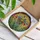 Lush Foliage Tulip Bouquet Watering Can Organic Mosaic - Home Decor Gift for Garden Lover Stained Glass Suncatcher - 3