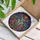 Stained Glass Mirrored Cats Noses Touching Swirling Stars - Home Decor Gift for Cat Lover Stained Glass Suncatcher - 3
