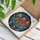 Tree of Life Hearts Gemstone Leaves Beaded Prisms Refracted Light - Chakra Balance Stained Glass Suncatcher - 3