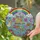 Be the Reason Someone Smiles Today Phrase, Rainbow Butterfly Angel Flower Stars - Home Decor Gift Stained Glass Suncatcher - 2