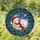 Sleeping Lamb Santa Hat Golden Moon Starry Sky Snowflake - Christmas Home Decor Gift for Lamb Lover Stained Glass Suncatcher - 1