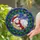 Sleeping Lamb Santa Hat Golden Moon Starry Sky Snowflake - Christmas Home Decor Gift for Lamb Lover Stained Glass Suncatcher - 2