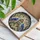 Blue Songbirds Birdcage Stone Wall Peach Flowers Autumn Leaves - Home Decor Gift for Bird Lovers Stained Glass Suncatcher - 3