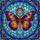 Butterfly Petal Stained Glass Mosaic - Home Decor Gift for Butterfly Lover Stained Glass Suncatcher - 5