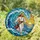 Jesus Christ Walking Water Turbulent Ocean Seascape Radiant Sun - Home Decor Gift Stained Glass Suncatcher - 1