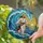 Jesus Christ Walking Water Turbulent Ocean Seascape Radiant Sun - Home Decor Gift Stained Glass Suncatcher - 2