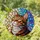 Luminous Yellow-Green Eyes Tiffany Glass Tabby Cat - Home Decor Gift for Cat Lover Stained Glass Suncatcher - 1