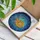 Sleeping Orange Tabby Cat Crescent Moon Starry Sky - Home Decor Gift for Cat Lover Stained Glass Suncatcher - 3