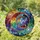 Golden Crescent Moon Rainbow Celestial Stars Sky - Home Decor Gift Stained Glass Suncatcher - 1