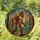 Majestic Hairy Bigfoot Striding Mystical Forest Landscape Home Decor Gift Stained Glass Suncatcher - 1