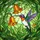 Hummingbird Bell Flowers Foliage - Garden Home Decor Gift for Wildlife Lover Stained Glass Suncatcher - 5