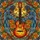 Acoustic Guitar Feathered Wings Orange Roses - Music Lover Home Decor Gift Stained Glass Suncatcher - 5