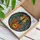 Acoustic Guitar Feathered Wings Orange Roses - Music Lover Home Decor Gift Stained Glass Suncatcher - 3