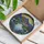 Mountain Lake Wildflower Evergreen Peaks Landscape - Nature Home Decor Gift Stained Glass Suncatcher - 3