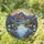 Mountain Lake Wildflower Evergreen Peaks Landscape - Nature Home Decor Gift Stained Glass Suncatcher - 1