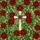 Christian Cross Poinsettia Flowers - Christmas Holiday Home Decor for Christian Faith Stained Glass Suncatcher - 5