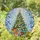 Christmas Tree Baubles Gift Boxes Golden Star Frosty Winter Sky - Christmas Home Decor Stained Glass Suncatcher - 1