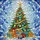 Christmas Tree Baubles Gift Boxes Golden Star Frosty Winter Sky - Christmas Home Decor Stained Glass Suncatcher - 5