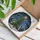 Christmas Tree Golden Star Snowy Landscape - Luminous Holiday Home Decor Gift Stained Glass Suncatcher - 3