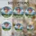 Vibrantly Striped Hot Air Balloon Clouds Mountain Peaks Hills - Home Decor Gift Stained Glass Suncatcher - 4