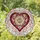 Tiffany Glass Ornate Heart Floral Mandala Jewel Beads Cloud Petal Designs - Home Decor Gift Stained Glass Suncatcher - 1