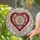 Tiffany Glass Ornate Heart Floral Mandala Jewel Beads Cloud Petal Designs - Home Decor Gift Stained Glass Suncatcher - 2