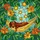 Sleeping Dachshund Hammock Tropical Flowers Home Decor Gift for Dog Owner Stained Glass Suncatcher - 5