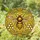 Majestic Honeybee Honeycomb Floral Leafy Vines Golden Honey Mosaic Tiffany Glass - Home Decor Gift Stained Glass Suncatcher - 1