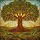 Ancient Tree of Life Rolling Hills Sunrise Sunset - Home Decor Gift Stained Glass Suncatcher - 5