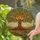 Ancient Tree of Life Rolling Hills Sunrise Sunset - Home Decor Gift Stained Glass Suncatcher - 2