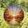 Jewel Tone Autumnal Winding River Radiating Sunset Glowing Sky - Home Decor Gift Stained Glass Suncatcher - 1