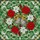 Christmas Bells Poinsettia Berries Floral Mosaic - Holiday Home Decor Gift Stained Glass Suncatcher - 5