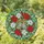 Christmas Bells Poinsettia Berries Floral Mosaic - Holiday Home Decor Gift Stained Glass Suncatcher - 1