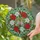 Christmas Bells Poinsettia Berries Floral Mosaic - Holiday Home Decor Gift Stained Glass Suncatcher - 2