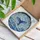 Blue Whale Tail Ocean Waves Frothy Splashes - Ocean Lover Home Decor Gift Stained Glass Suncatcher - 3