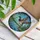 Male Mallard Drake Flying Over Water Marshland Sky - Home Decor Gift for Duck Lovers Stained Glass Suncatcher - 3
