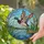 Male Mallard Drake Flying Over Water Marshland Sky - Home Decor Gift for Duck Lovers Stained Glass Suncatcher - 2