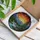 Tranquil River Valley Mountain Landscape Evergreen Tree Sunset Home Decor Gift Stained Glass Suncatcher - 3