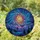 Majestic Celestial Vortex Mountain Range Night Sky - Home Decor Gift for Nature Lover Stained Glass Suncatcher - 1
