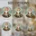 Calico Cat Santa Hat Christmas Pine Tree Ornaments - Holiday Home Decor Cat Lover Gift Stained Glass Suncatcher - 4