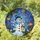 Snowman Holly Leaves Christmas Baubles - Winter Home Decor Gift Stained Glass Suncatcher - 1